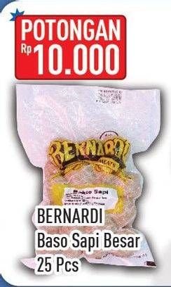 Promo Harga BERNARDI Bakso Sapi Besar 25 pcs - Hypermart