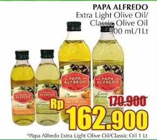 Promo Harga PAPA ALFREDO Olive Oil Extra Light, Classic  - Giant
