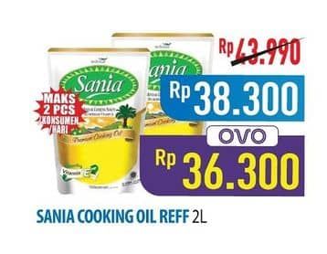 Promo Harga Sania Minyak Goreng 2000 ml - Hypermart