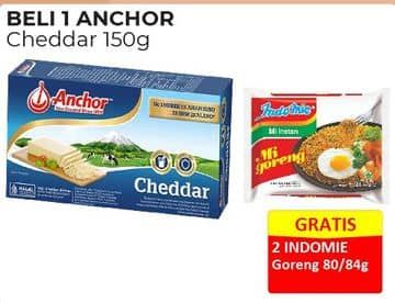 Promo Harga Anchor Cheddar Cheese 150 gr - Alfamart