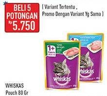 Promo Harga Whiskas Wet Food Adult 80 gr - Hypermart