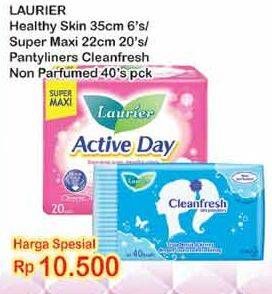 Promo Harga Pantyliners 40s/ Active Day Super Maxi 20s/  Healthy Skin 35cm 6s  - Indomaret