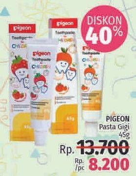 Promo Harga PIGEON Toothpaste for Children 45 gr - LotteMart