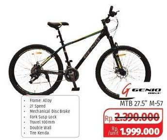 Promo Harga GENIO MTB 27,5" Tulsa M-57  - Lotte Grosir