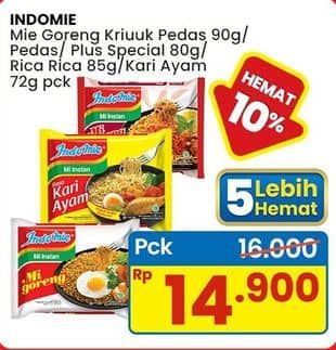 Promo Harga Indomie Mie Goreng/Kuah  - Indomaret