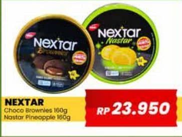 Promo Harga Nabati Nextar Cookies Brownies Choco Delight, Nastar Pineapple Jam 160 gr - Yogya