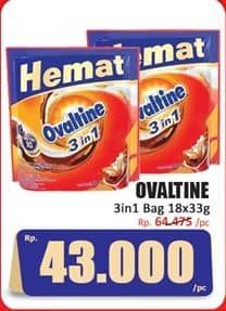 Promo Harga Ovaltine 3 In 1 per 18 sachet 33 gr - Hari Hari