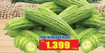 Promo Harga Pare Bangkok Hijau per 100 gr - Hari Hari