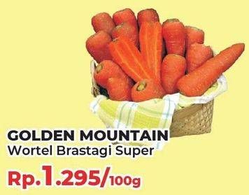 Promo Harga Golden Mountain Wortel Brastagi Super per 100 gr - Yogya