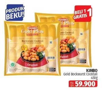 Promo Harga Kimbo Gold Plus Bockwurst Cocktail Original 450 gr - Lotte Grosir