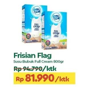 Promo Harga Frisian Flag Susu Bubuk Full Cream 800 gr - TIP TOP