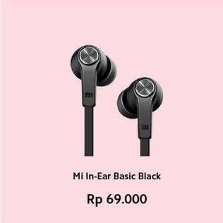 Promo Harga Xiaomi Mi In-Ear Headphones Basic Black  - Erafone