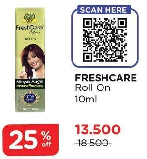 Promo Harga FRESH CARE Minyak Angin Aromatherapy 10 ml - Watsons
