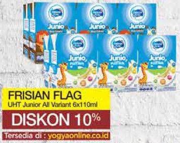 Promo Harga FRISIAN FLAG Susu UHT Junio All Variants 110 ml - Yogya