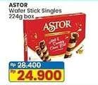 Promo Harga Astor Wafer Roll Single 224 gr - Indomaret