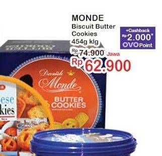 Promo Harga Monde Butter Cookies 454 gr - Indomaret