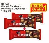Promo Harga REGAL Marie Duo Coklat per 2 pouch 100 gr - Indomaret