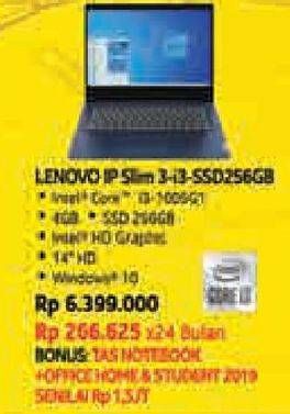 Promo Harga LENOVO Laptop IP Slim 3-i3-SSD256GB  - Giant