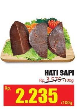 Promo Harga Beef Liver (Hati Sapi) per 100 gr - Hari Hari