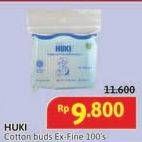 Promo Harga Huki Cotton Buds Extra Fine 100 pcs - Alfamidi