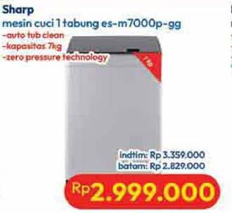 Promo Harga Sharp ES-M7000P-GG  - Hypermart