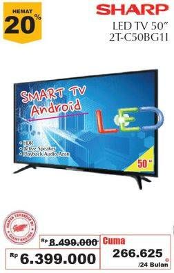 Promo Harga SHARP 2T-C50BG1i | LED TV 50"  - Giant