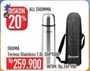 Promo Harga SHUMA Thermos Stainless SHP1000  - Hypermart