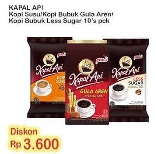 Kapal Api Kopi Susu/Special Mix Gula Aren/Less Sugar