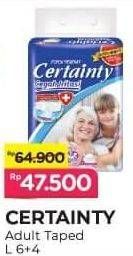 Promo Harga Certainty Adult Diapers L10 10 pcs - Alfamart