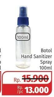 Promo Harga Botol Hand Sanitizer Spray 100 ml - Lotte Grosir