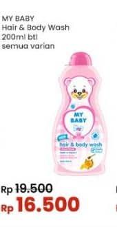 Promo Harga My Baby Hair & Body Wash All Variants 200 ml - Indomaret