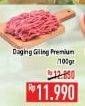 Promo Harga Daging Giling Sapi Premium per 100 gr - Hypermart