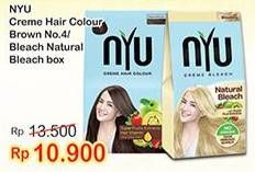 Promo Harga NYU Hair Color Nature Natural Bleach, Natural Brown 30 ml - Indomaret