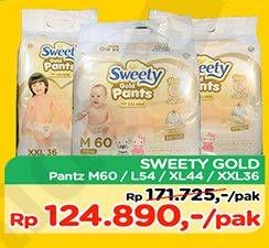 Promo Harga Sweety Gold Pants M60, L54, XL44, XXL36  - TIP TOP