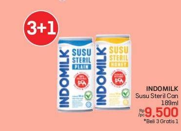Promo Harga Indomilk Susu Steril 189 ml - LotteMart