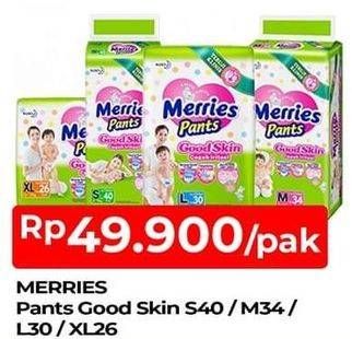Promo Harga Merries Pants Good Skin L30, M34, S40, XL26 26 pcs - TIP TOP