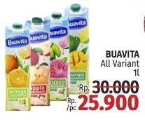 Promo Harga Buavita Fresh Juice All Variants 1000 ml - LotteMart