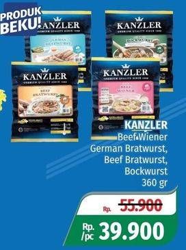 Promo Harga KANZLER Beef Wiener, German Bratwurst, Beef Bratwurst, Bockwurst 360gr  - Lotte Grosir