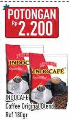 Promo Harga Indocafe Original Blend 180 gr - Hypermart