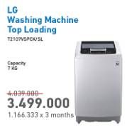 Promo Harga LG T2107VSPCK | Mesin Cuci Top Load 7kg  - Electronic City