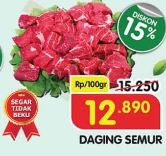 Promo Harga Daging Semur per 100 gr - Superindo