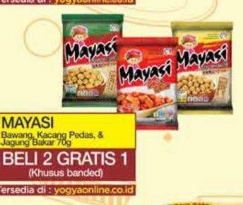 Promo Harga Mayasi Peanut Kacang Jepang Garlic, Spicy, Corn 65 gr - Yogya