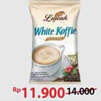 Promo Harga Luwak White Koffie per 10 sachet 20 gr - Alfamart