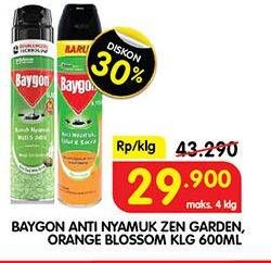 Promo Harga BAYGON Insektisida Spray Zen Garden, Orange Blossom 600 ml - Superindo
