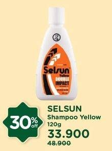 Promo Harga SELSUN Shampoo Yellow Double Impact 120 ml - Watsons