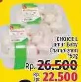 Promo Harga CHOICE L Jamur Baby Champignon 150 gr - LotteMart