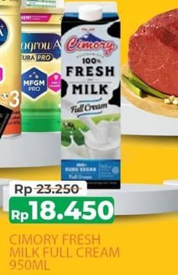 Promo Harga Cimory Fresh Milk Full Cream 950 ml - Yogya