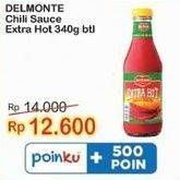 Promo Harga DEL MONTE Sauce Extra Hot Chilli 340 ml - Indomaret