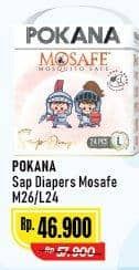 Promo Harga Pokana Mosafe Sap Diapers M26, L24 24 pcs - Alfamart