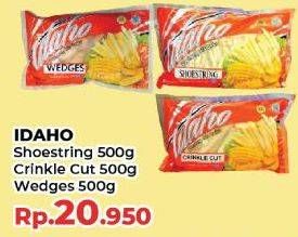 Promo Harga Idaho French Fries Shoestring, Crinkle Cut, Wedges 500 gr - Yogya
